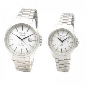 Alexandre Christie AC 1008 Silver White Couple